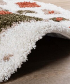 Round boho rug​ - Artisan white/multi - close up, thumbnail