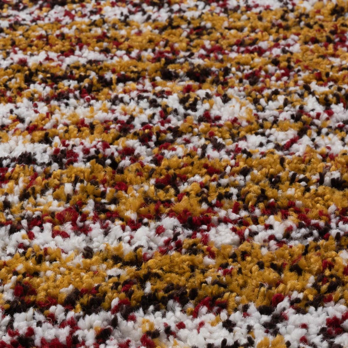 Round berber rug - Artisan Essa multi/ochre yellow - close up Round berber rug - Artisan Essa multi/ochre yellow - close up