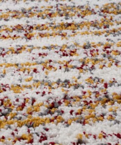 Round berber rug - Artisan Essa white/multi - close up, thumbnail