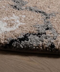 Round marble rug - Marble Artisan beige - close up, thumbnail