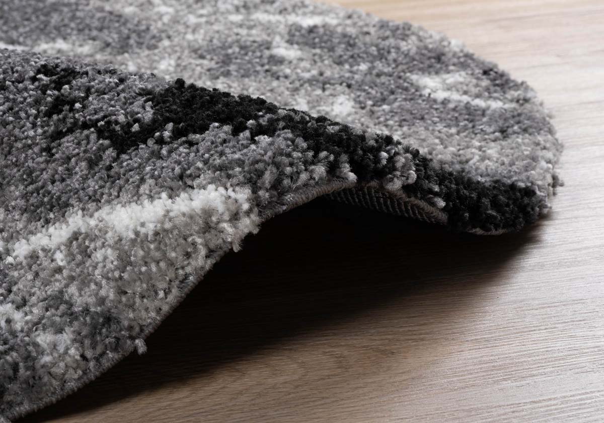 Round marble rug - Marble Artisan grey - close up Round marble rug - Marble Artisan grey - close up
