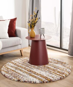 Round berber rug - Artisan Essa white/multi - sfeer