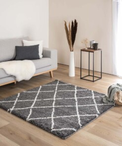Square berber rug - Artisan grey/white - sfeer, thumbnail