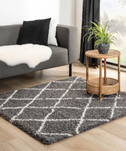 Square berber rug - Habitat grey/white - sfeer