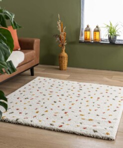 Square polka dot rug - Artisan white/multi - sfeer