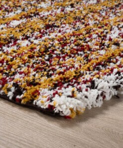 Berber rug - Artisan Essa multi/ochre yellow - close up hoek, thumbnail