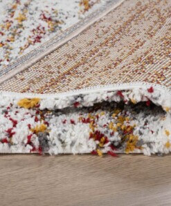 Berber rug - Artisan Essa white/multi - close up vouw, thumbnail