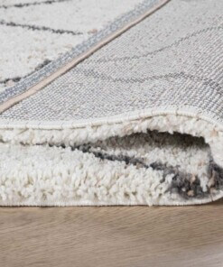 Berber runner rug - Artisan Ouar white/grey - close up vouw, thumbnail