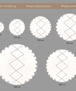 Round berber rug - Artisan Tizi white/grey
