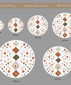 Round thick rug - Artisan beige/multi
