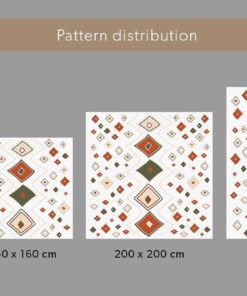 Square thick rug - Artisan beige/multi