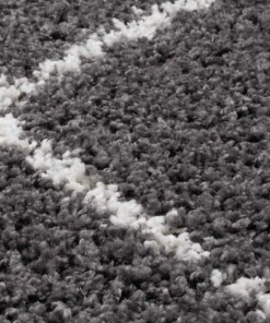 Round berber rug - Habitat grey/white - close up, thumbnail