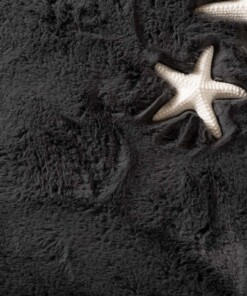 Round thick rug - Comfy plus dark grey - close up, thumbnail