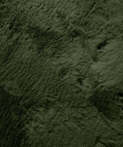 Round thick rug - Comfy plus olive green - close up, thumbnail