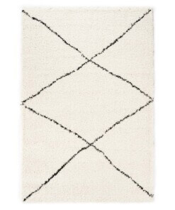 Berber rug - Artisan Atla white/black - overzicht