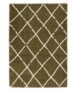 Thick Diamond Rug Artisan - Olive green/White - overzicht, thumbnail
