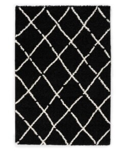 Thick Diamond Rug Artisan - Black/White - overzicht