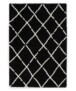 Thick Diamond Runner Rug Artisan - Black/White - overzicht, thumbnail