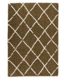 Berber rug - Habitat olive green/white - overzicht, thumbnail