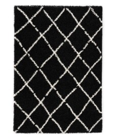 Runner rug thick - Habitat black/white - overzicht, thumbnail