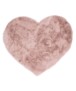 Kids rug heart - Fluffy pink - overzicht boven, thumbnail