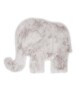 Childrens elephant rug - Fluffy light grey - overzicht boven, thumbnail