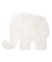 Childrens elephant rug - Fluffy white - overzicht boven, thumbnail