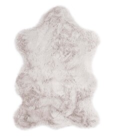 Kids rug sheep - Fluffy light grey - overzicht boven, thumbnail