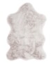 Kids rug sheep - Fluffy light grey - overzicht boven, thumbnail