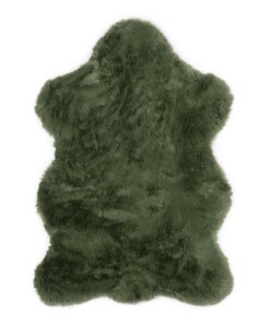 Kids rug sheep - Fluffy olive green - overzicht boven