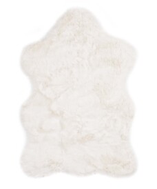 Kids rug sheep - Fluffy white - overzicht boven, thumbnail