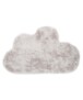 Childrens rug cloud - Fluffy light grey - overzicht boven, thumbnail