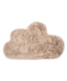 Childrens rug cloud - Fluffy taupe - overzicht boven, thumbnail