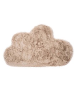 Childrens rug cloud - Fluffy taupe - overzicht boven