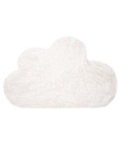 Childrens rug cloud - Fluffy white - overzicht boven