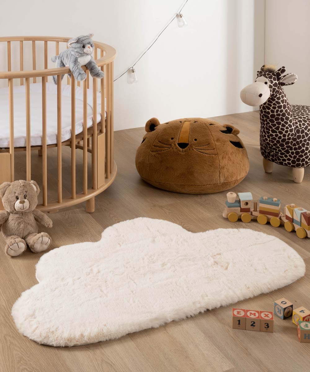 Childrens rug cloud - Fluffy cream - sfeer Childrens rug cloud - Fluffy cream - sfeer