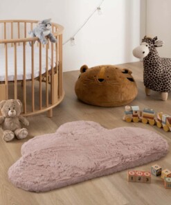 Childrens rug cloud - Fluffy pink - sfeer