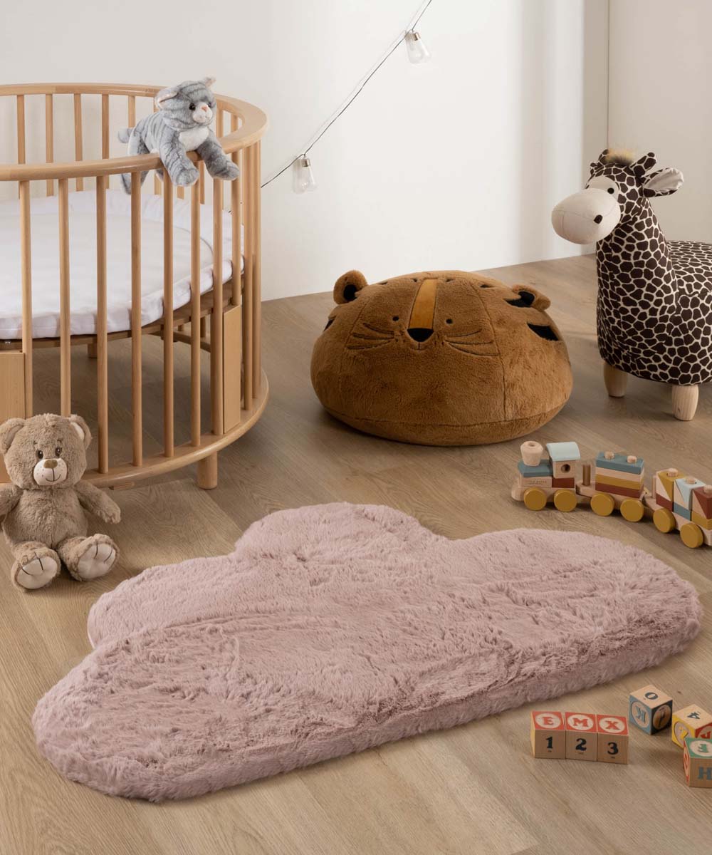 Childrens rug cloud - Fluffy pink - sfeer Childrens rug cloud - Fluffy pink - sfeer