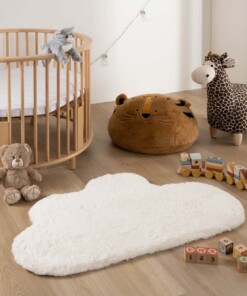 Childrens rug cloud - Fluffy white - sfeer