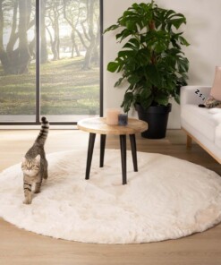 Round thick rug - Comfy plus cream - sfeer