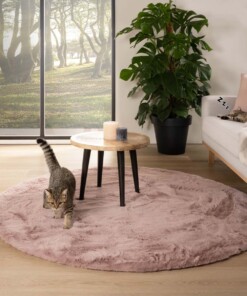 Round thick rug - Comfy plus pink - sfeer