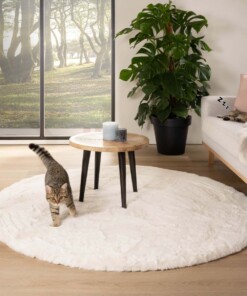 Round thick rug - Comfy plus white - sfeer
