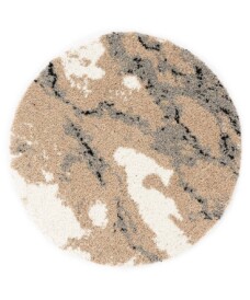 Round marble rug - Marble Artisan beige - overzicht, thumbnail