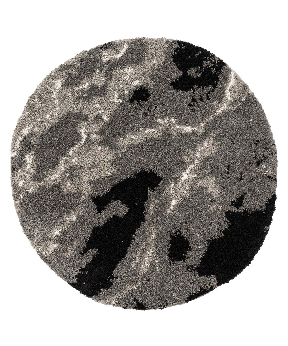 Round marble rug - Marble Artisan grey - overzicht Round marble rug - Marble Artisan grey - overzicht