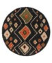 Round boho rug​ - Artisan anthracite/multi - overzicht, thumbnail