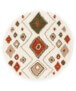 Round boho rug​ - Artisan white/multi - overzicht, thumbnail