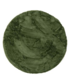 Round thick rug - Comfy plus olive green - overzicht, thumbnail