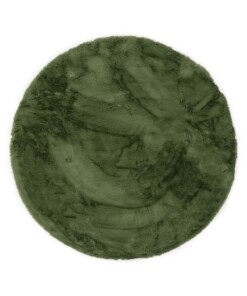 Round thick rug - Comfy plus olive green - overzicht