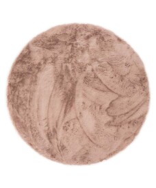 Round thick rug - Comfy plus pink - overzicht, thumbnail