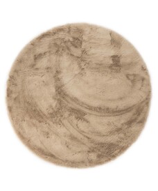Round thick rug - Comfy plus taupe - overzicht, thumbnail